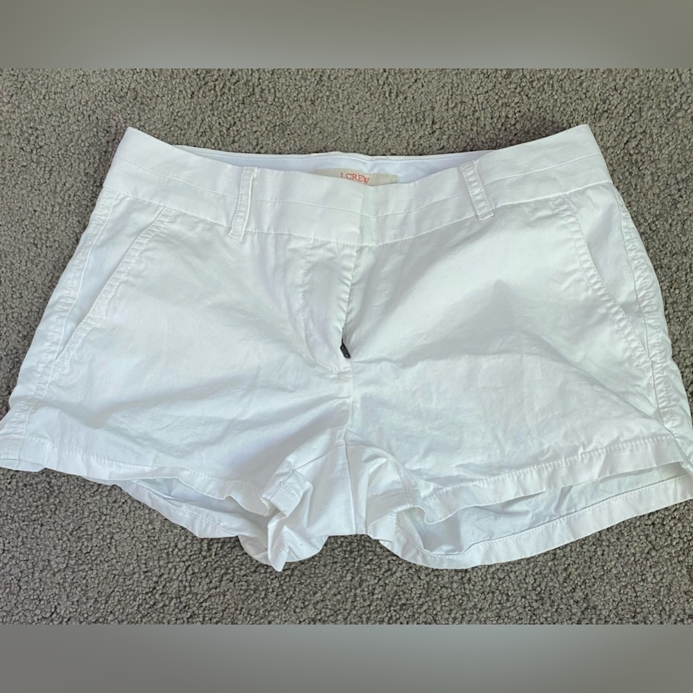 white jcrew shorts